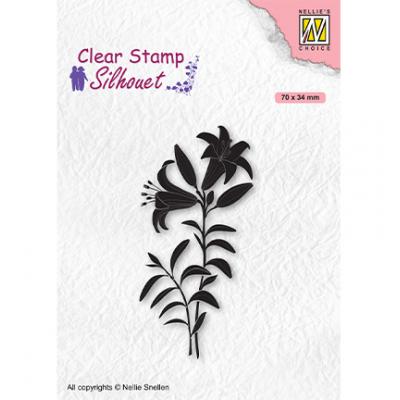 Nellie's Choice Clear Stamp - Silhouettes Lily